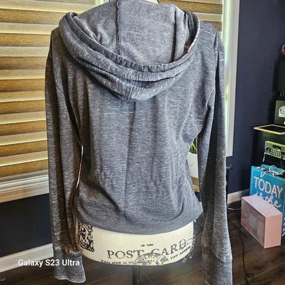 Coca Cola Women's Gray and Red Hoodie - Picture 6 of 7